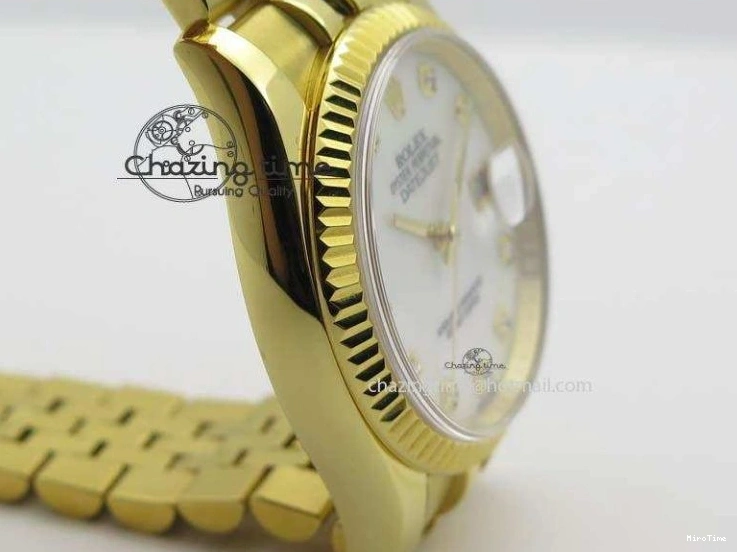 MiroTime 0106 DateJust 36mm Wrapped YG BP-Maker Best Edition White MOP Dial On Wrapped YG Bracelet ETA Bright 3835